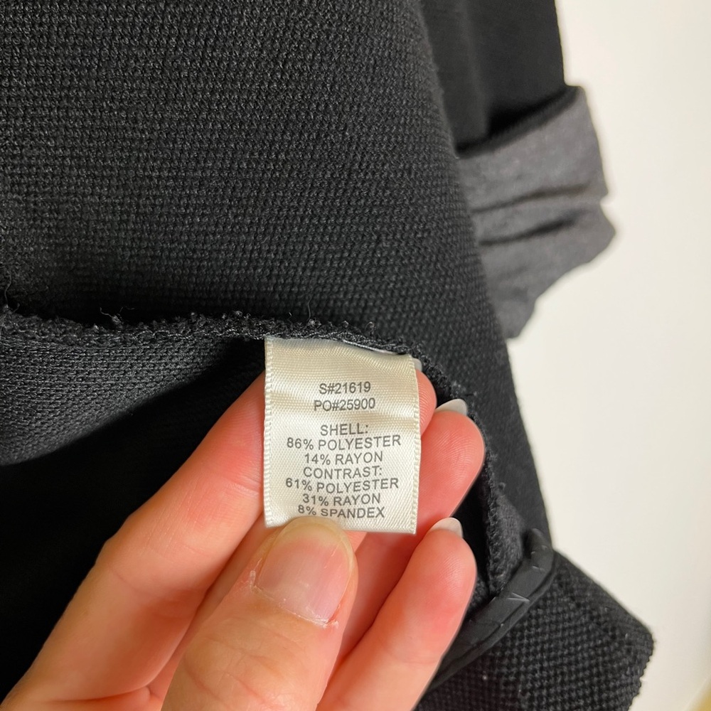 Skies Are Blue Black Blazer S Roll Sleeve Work Career Casual Jacket Office Corp - Picture 8 of 11